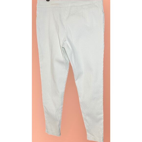 Versona White Honeycomb Pants Size 8 - Picture 1 of 5